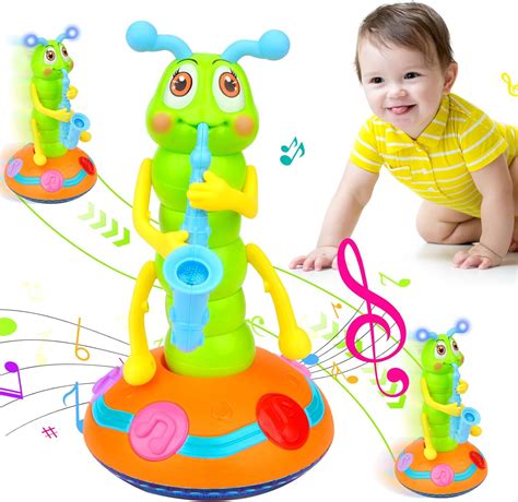 Dancing Saxophone Caterpillar, Electric Caterpillar Saxophone 